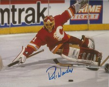 Calgary Flames Rick Wamsley Signed Autographed 8x10 Photo COA D