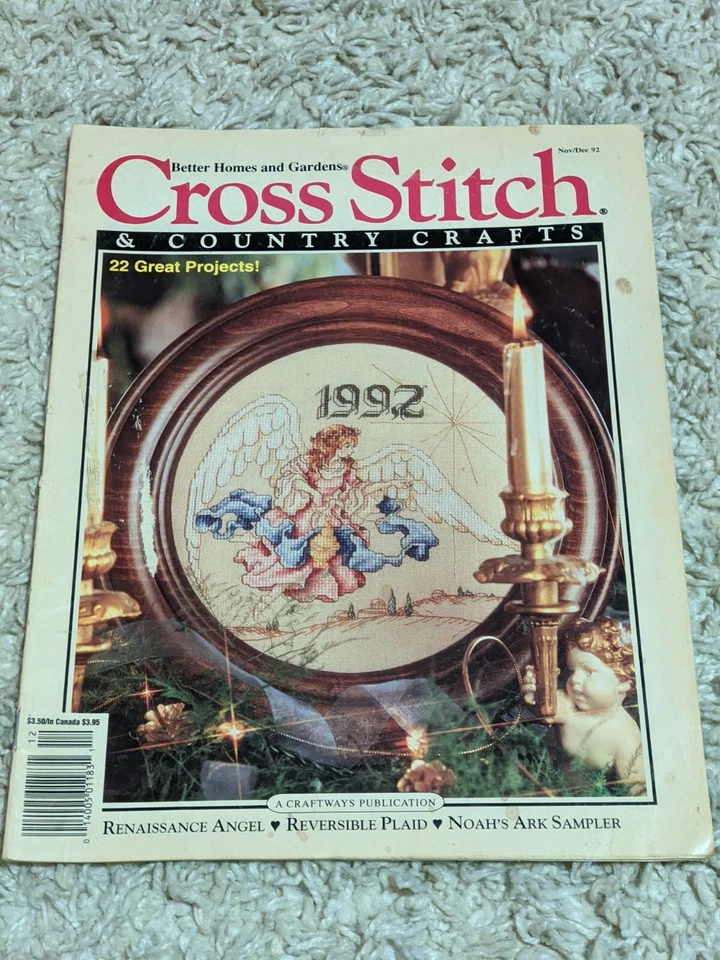 Lot 7 Better Homes & Gardens Cross Stitch & Country Crafts Magazine 1992 - 1994 Foto 3 de 4