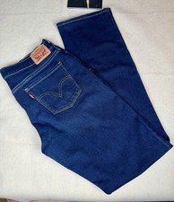 Levi  s Women  s Dark Wash Bootcut Jeans Blue Cotton Denim Slim Fit Sz 8L- 29X34