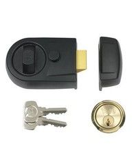  Yale Locks Contemporary Nightlatch Modern 60mm Backset Black Finish YALY3BLPB60