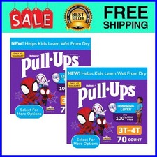 Pull-Ups Boys Training Pants 3T-4T 70 Ct 2-Pack Fast Ship USA