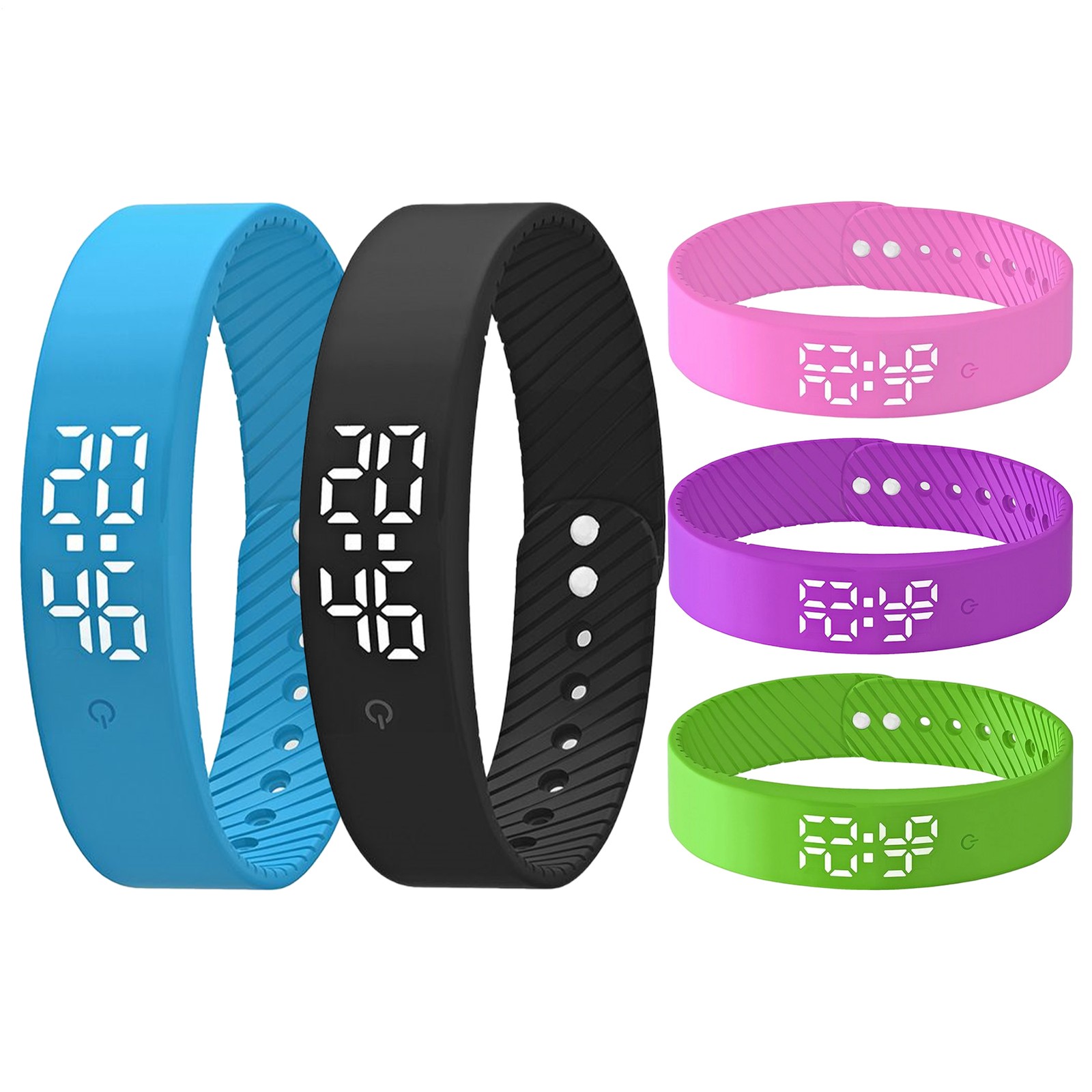 Vibrating Wrist Alarm Clock Silent Vibrating Timer Clock 3 Alarms Daily