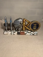 Air Force Hero Desk Plaque Sign Home Office Decoration Gift US Flag