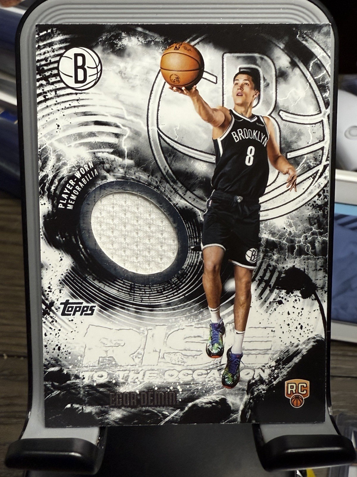 EGOR DEMIN RC 2025-26 Topps Basketball Rise to The Occasion Rookie Patch Card