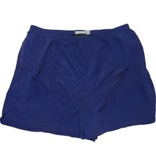 L.L. Bean Shorts Men  s Size XL Navy Blue Lined Elastic Waist Hike Swim 274636