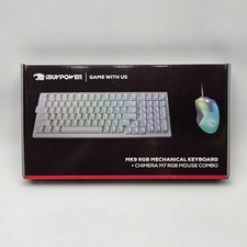 iBUYPOWER MK9 RGB Mechanical Keyboard + Chimera M7 RGB Mouse White - Open Box