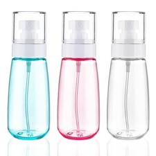 Cosywell Fine Mist Spray Bottle TSA Approved 3 Count Pack of 1 , 3color