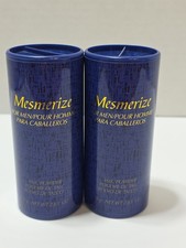 LOT OF 2 Avon Mesmerize for Him Deodorant Talc Body Powder 2.6 oz 1 New 1 Used.