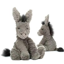 23/40/60CM Cute Burro Peluche Toys Lovely Grey Donkey Plush Dolls Stuffed Soft A