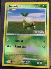 Pokemon Turtwig LV.11 #77/100 Reverse Holofoil Stamped Platinum LP Card