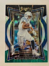 2024 Select Black & Green Prizm Shock 83 Michael Pittmann Jr. Indianapolis Colts
