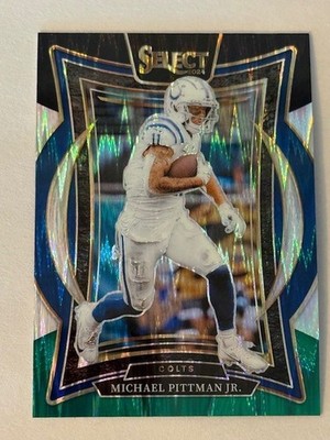 2024 Select Black & Green Prizm Shock 83 Michael Pittmann Jr. Indianapolis Colts
