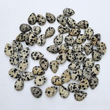 50pcs 10x14mm Natural Spotted Stone Teardrop CAB CABOCHON DIY Jewelry Making
