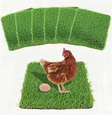 Washable Nesting Pads for Chicken Coop - 6 Pack 12"x12"x1.2", Green