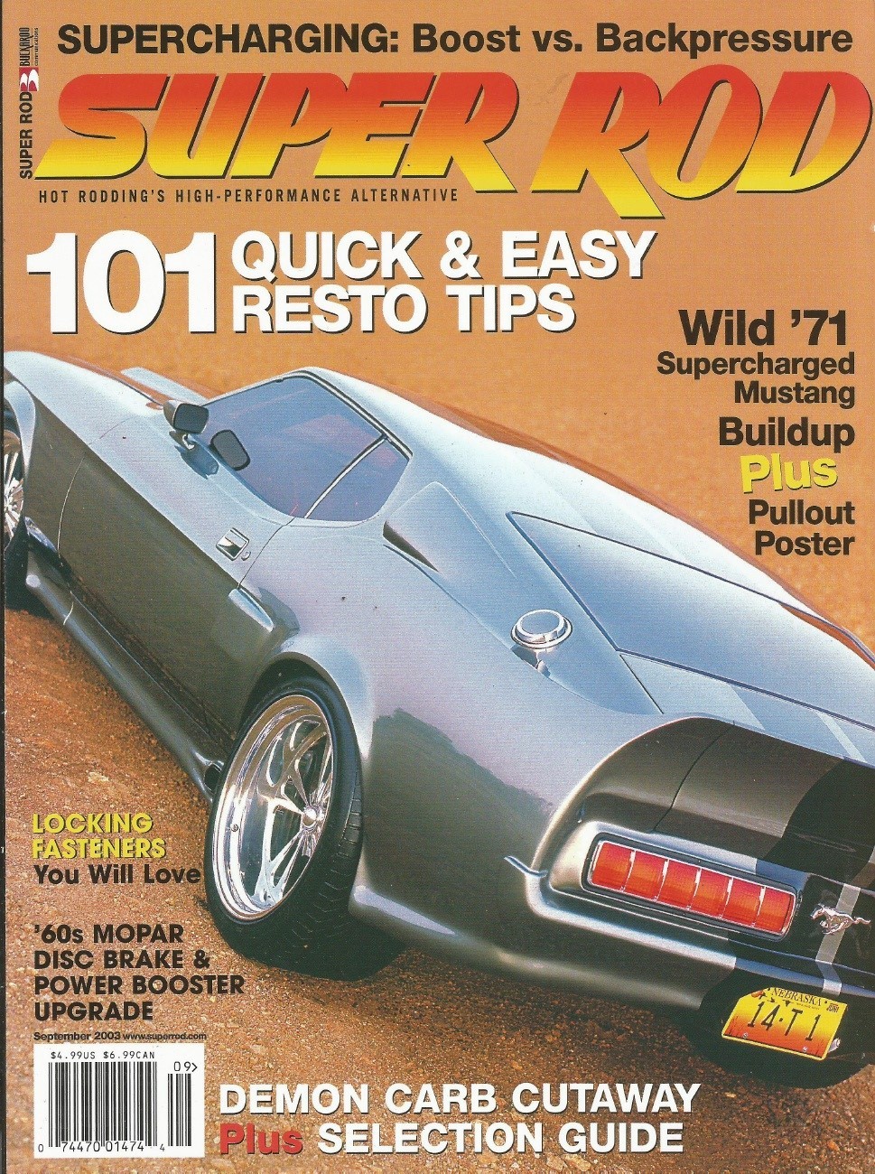 SUPER ROD 2003 SEPT - SUPERCHARGING Spcl, 60s MOPAR BRAKE FIX