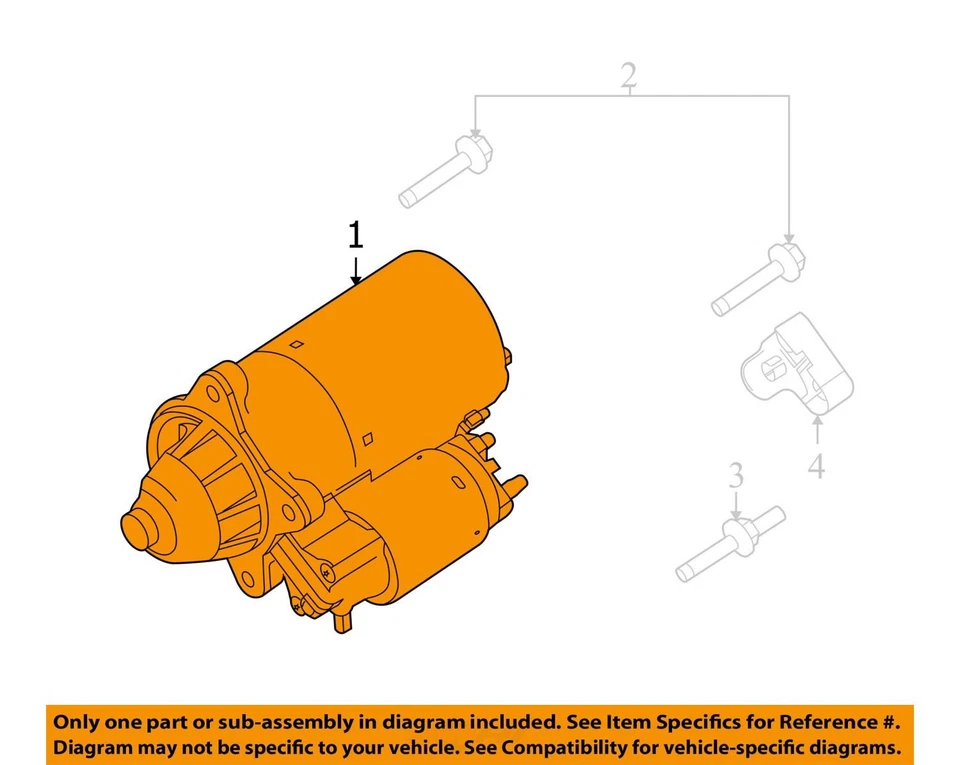 Ford E-350 Econoline 2007-2008 motor de arranque de coche solenoide fabricante original GSQ2Q Foto 3 de 4