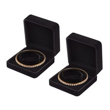 2 Pcs Velvet Bracelet Boxes Jewelry Gift Organizer Case for Wedding Birthday