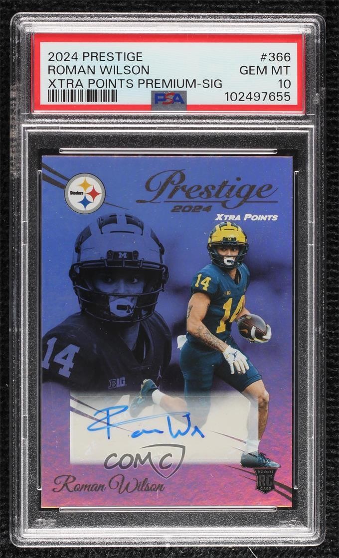 Roman Wilson Panini Prestige #366 Xtra Points Premium-Signature
