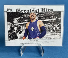 Patrick Bailey Topps 2025 Greatest Hits GH-21 San Francisco Giants 2026 Series 1