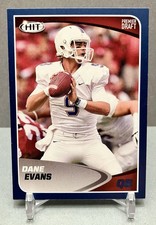 2017 DANE EVANS Sage Hit Primier Draft Card# 8 Blue