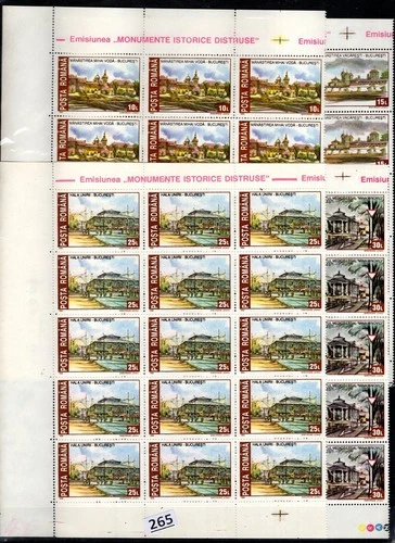 SR 15X ROMANIA 1993 - MNH - ARCHITECTURE - MONUMENTS