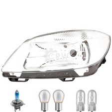 Scheinwerfer rechts inkl. Premium Lampen für Skoda Fabia II 542 mit LWR Motor
