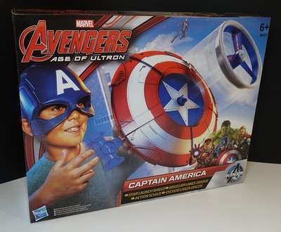 2015 Hasbro Marvel Avengers Age Of Ultron Captain America Star Launch Shield New