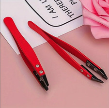 1pc Zirconia Ceramic Precision Tweezers Stainless Steel Beauty Tool - NEW