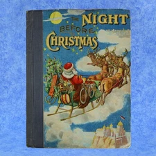 1903 THE NIGHT BEFORE CHRISTMAS Illustrated Printing A VISIT FROM ST NICHOLAS