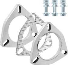 3 Bolt 2.5 Inch 63.5mm Stainless Steel Exhaust Flange Kit With Gasket