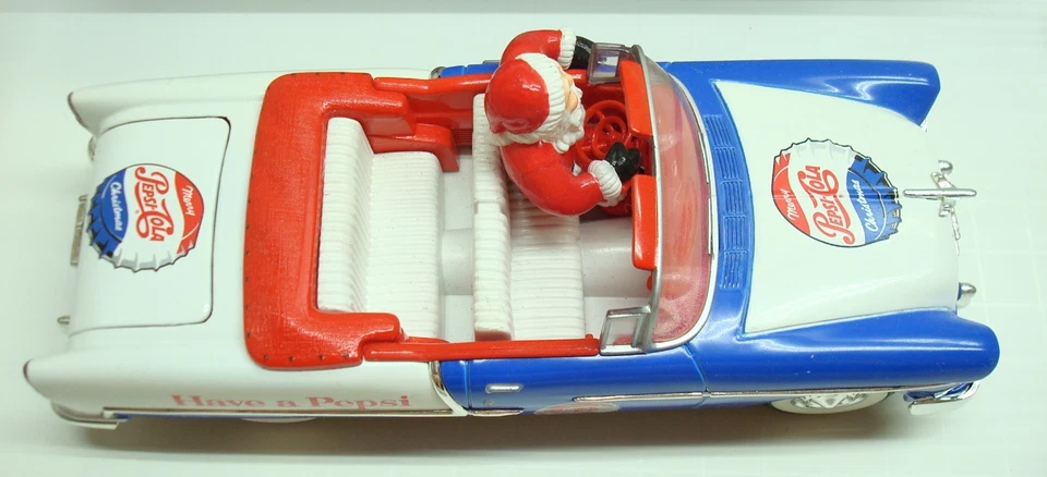 Pepsi Santa's 1955 Chevy Convertible Die-Cast Bank Liberty Classics 1:25 NIB - Image 2 of 4