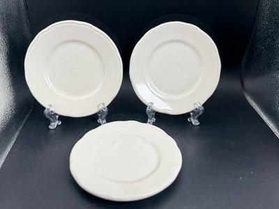 3 Morco China White 5 5/8'' Bread & Butter Dessert Plates