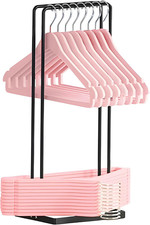 Hanger Organizer, Hanger Storage Stacker Stand Holds Up 110 Wire Clothes Hang...