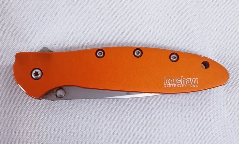 Kershaw Leek Orange Collectible Factory Manufactured Modern