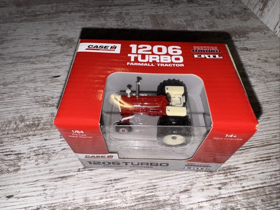 1/64 IH Farmall 1206 Turbo Tractor With Duals Die-Cast Ertl - Image 3 of 4