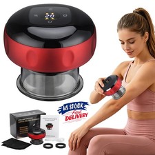 Electric Heating Cupping Red Light Therapy Set Gua Sha Anti Cellulite Massager