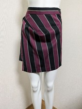 Vivienne Westwood Anglomania Draped Skirt Size 38 Wine/Black - Unique Design F/S