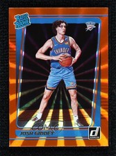 2021-22 Panini Donruss Rated Rookie Holo Orange Laser Josh Giddey #202 04cw