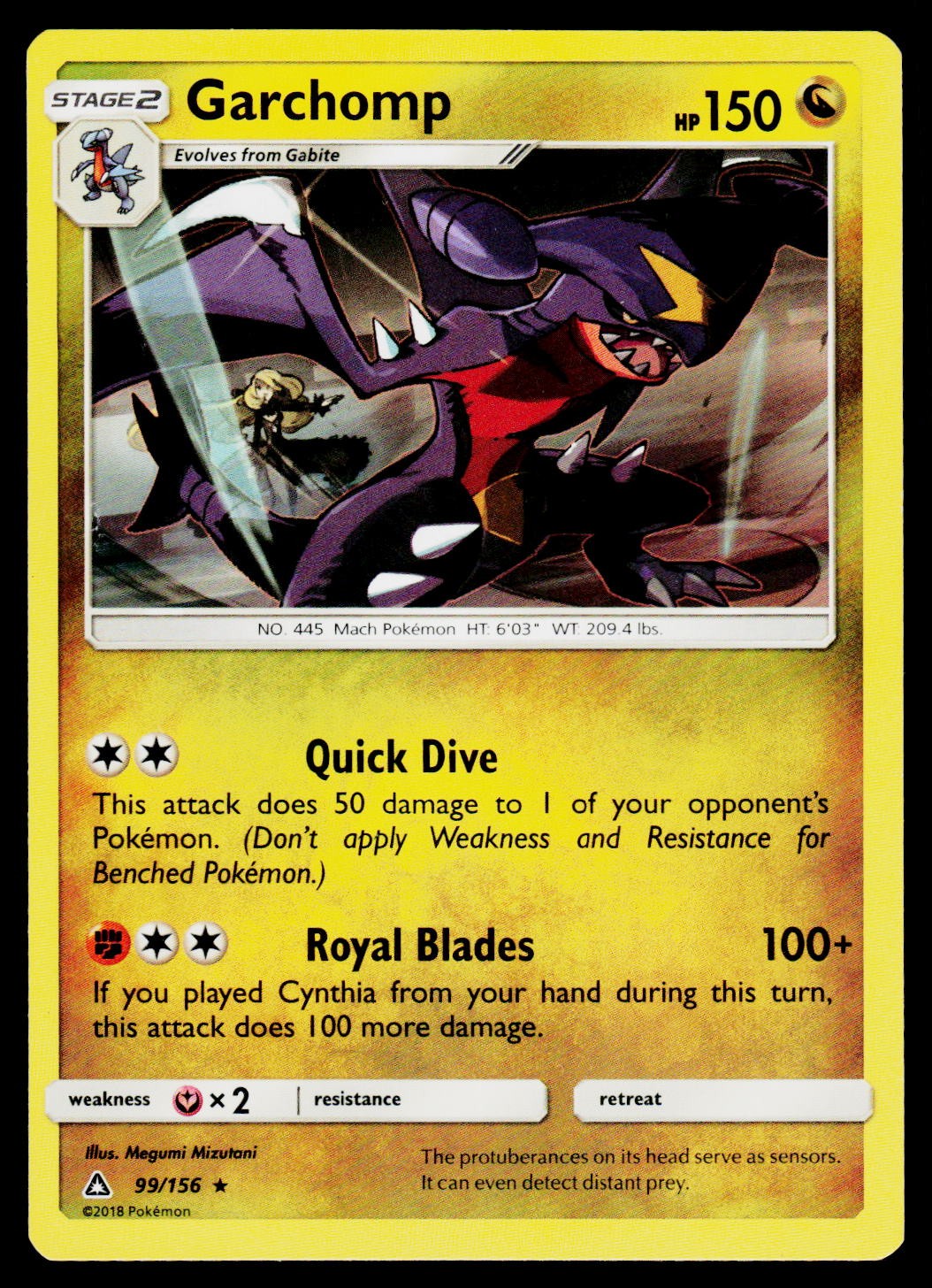 Pokemon Garchomp SM - Ultra Prism 99/156 NM