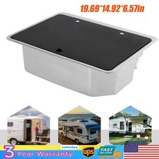 RV Sink Hand Wash Basin Sink 17.83*12.8*6.57in for Outdoor RV Camper Van Caravan
