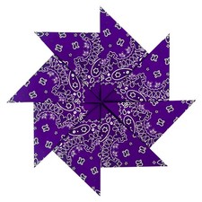 8 Pack 100 Cotton Paisley and Solid Color Bandanas for Men and Women