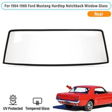 For 1964-1968 Ford Mustang Hardtop Notchback Clear Rear Window Tempered Glass For 1964-1968 Ford Mustang Hardtop Notchback Clear Rear Window Tempered Glass