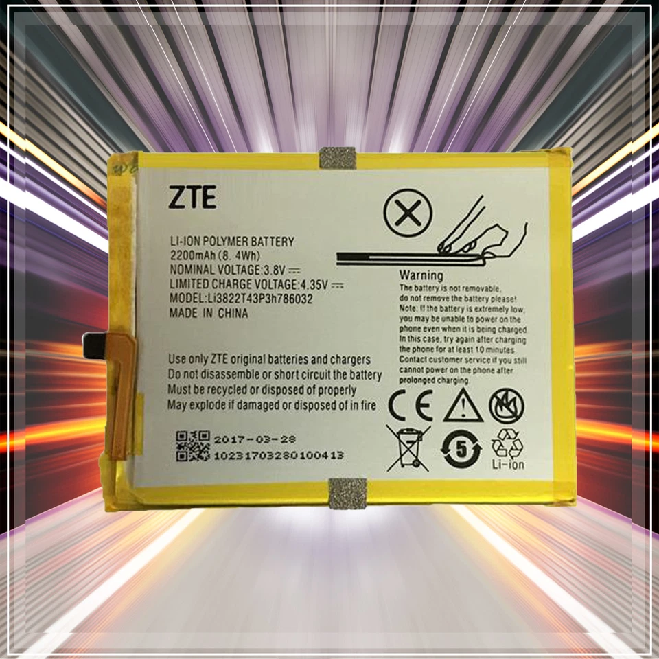 Original ZTE Akku Li3822T43P3h786032 für ZTE Blade X7 Batterie Li-Ion Aku Accu - Bild 1 von 1