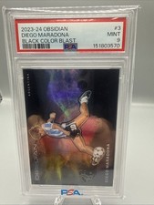 2023-24 Panini Obsidian Color Blast Soccer Diego Maradona PSA 9 Case Hit (SSP)
