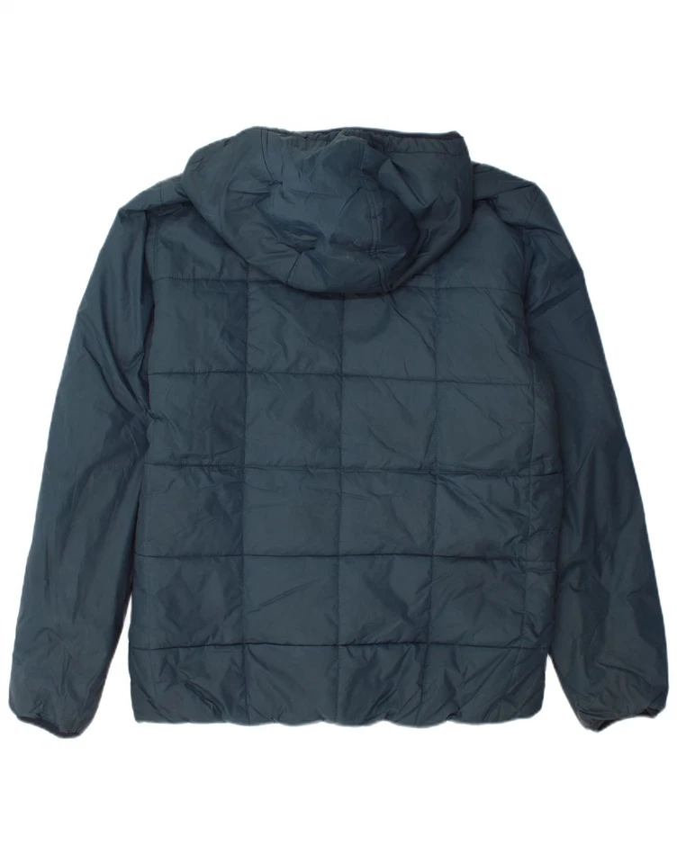 JACK & JONES Mens Workwear Hooded Padded Jacket UK 36 Small Navy Blue DX03 - Image 2 of 3