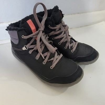 Quechua Decathlon Womens Size 5.5Waterproof Hiking Boots SH100 Warm Mid W Black