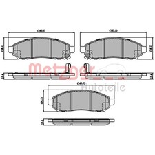 Metzger Bremsbeläge vorne für Nissan Evalia Leaf Np300 Nv200 Pathfinder