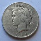 1926-D $1 Peace Silver Dollar; relatively low mintage, in fine condition