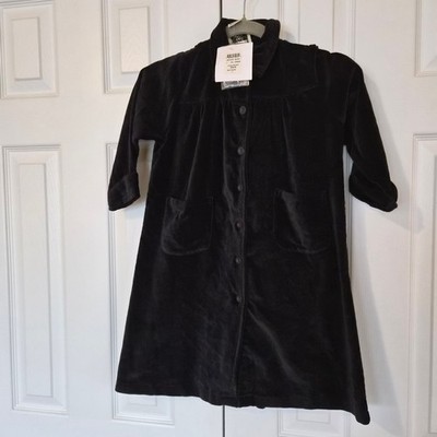 April Cornell Kids Black Velvet Victorian Jacket Coat Cornelloki Size 4 Gothic