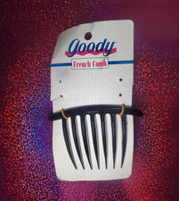 NWT Vintage 1993 Goody Black French Comb Hair Accessory Retro Beauty Collectible
